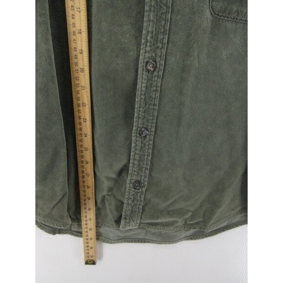 CP Shades Shirt Medium Velour Lagenlook Boho Button Up Unisex VTG * - Picture 6 of 13